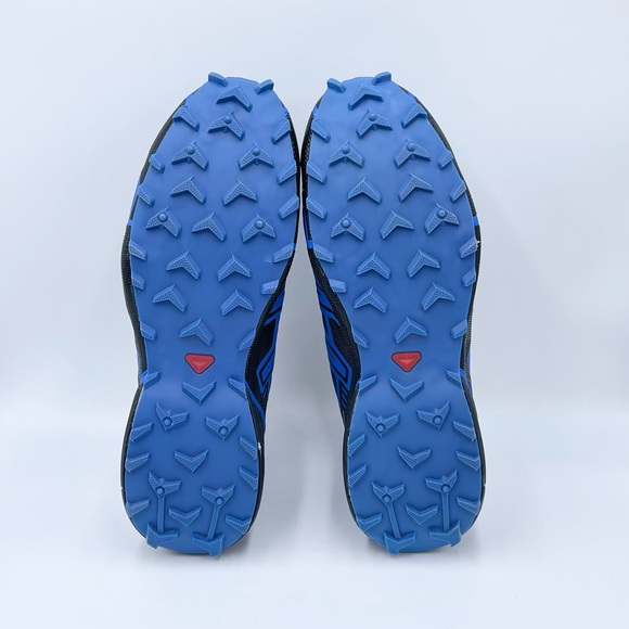 NEW Salomon Speedcross 3 Trail Running Shoes Blue/Black Hiking Men’s size 13 - Picture 10 of 14